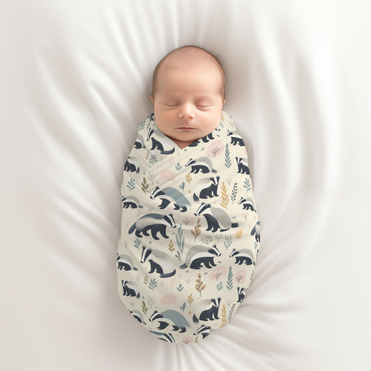 Badger Baby Swaddle Blanket for Newborn