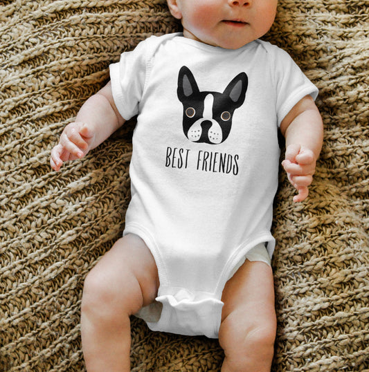Boston Terrier Baby Bodysuit