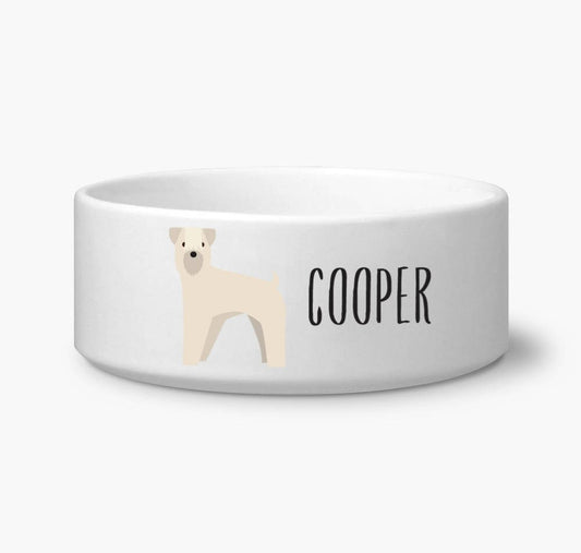 Personalize Wheaton Terrier Dog Bowl