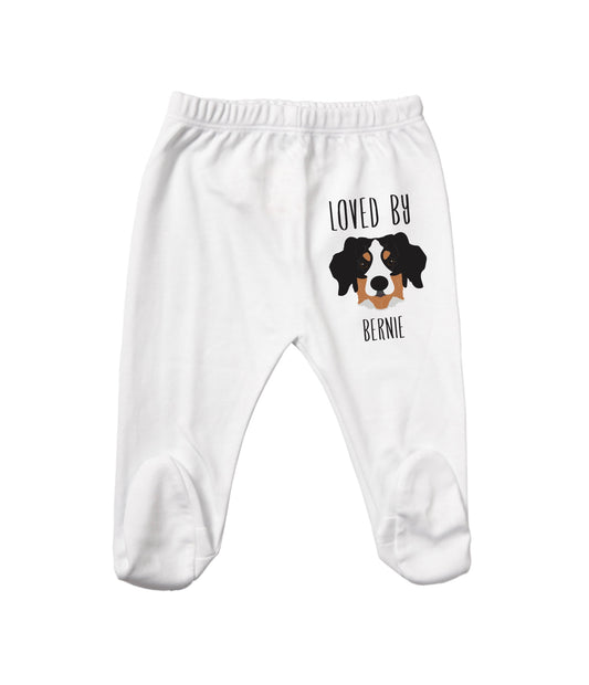 Bernese Mountain Dog Footed Baby Pants